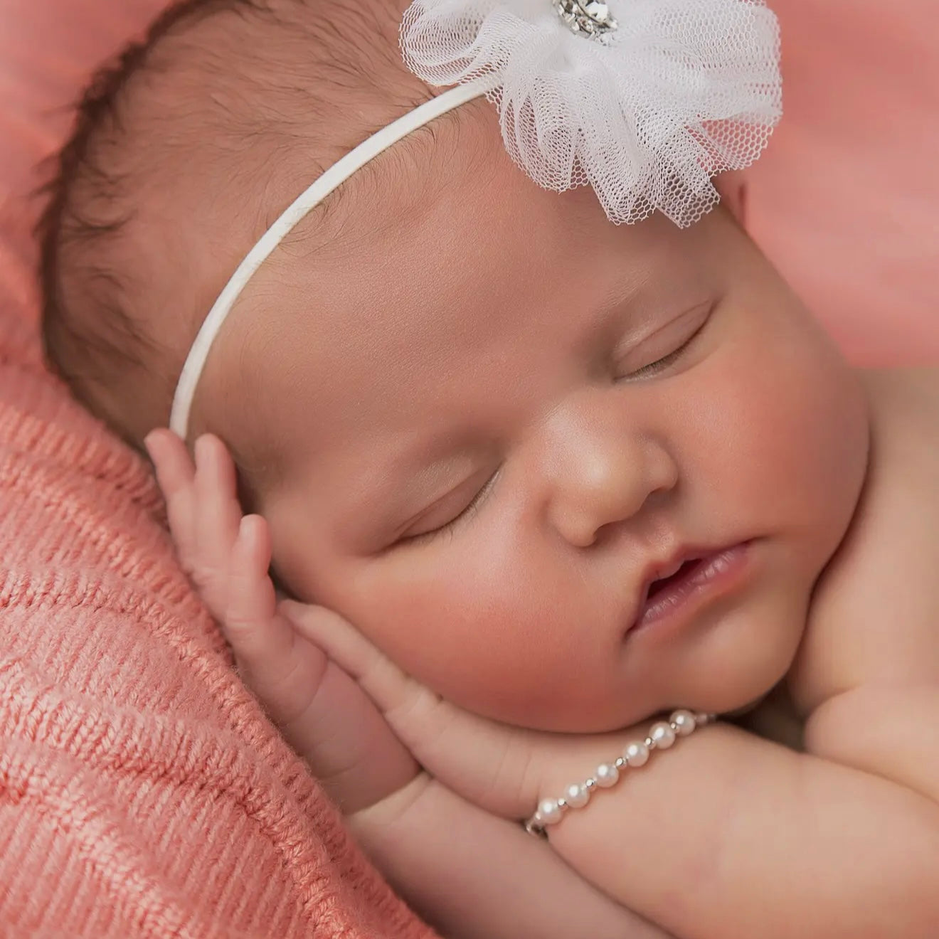 Girls Bracelet - Silver Pearl Cross
