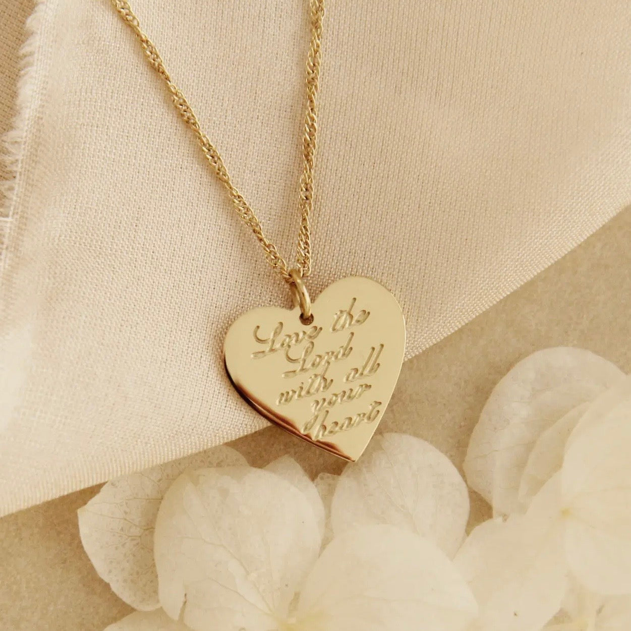 LoveStory Necklace | Love the Lord Your God Deuteronomy 6:4-9