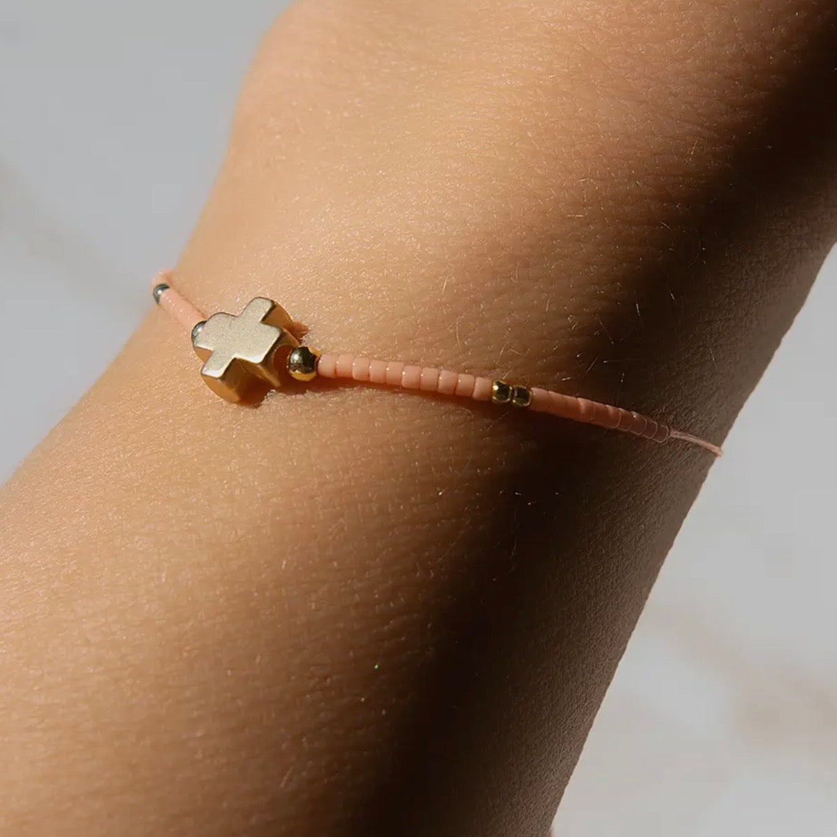Cross Bracelet + Sticker | Grace Upon Grace John 1:16