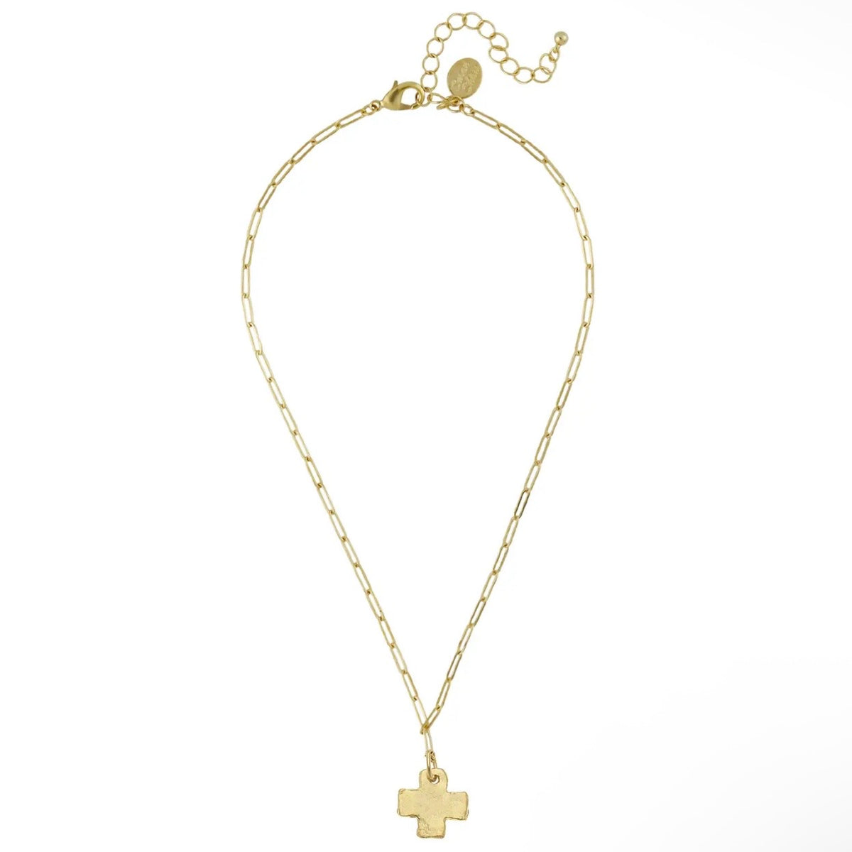 Cross Necklace | Paperclip