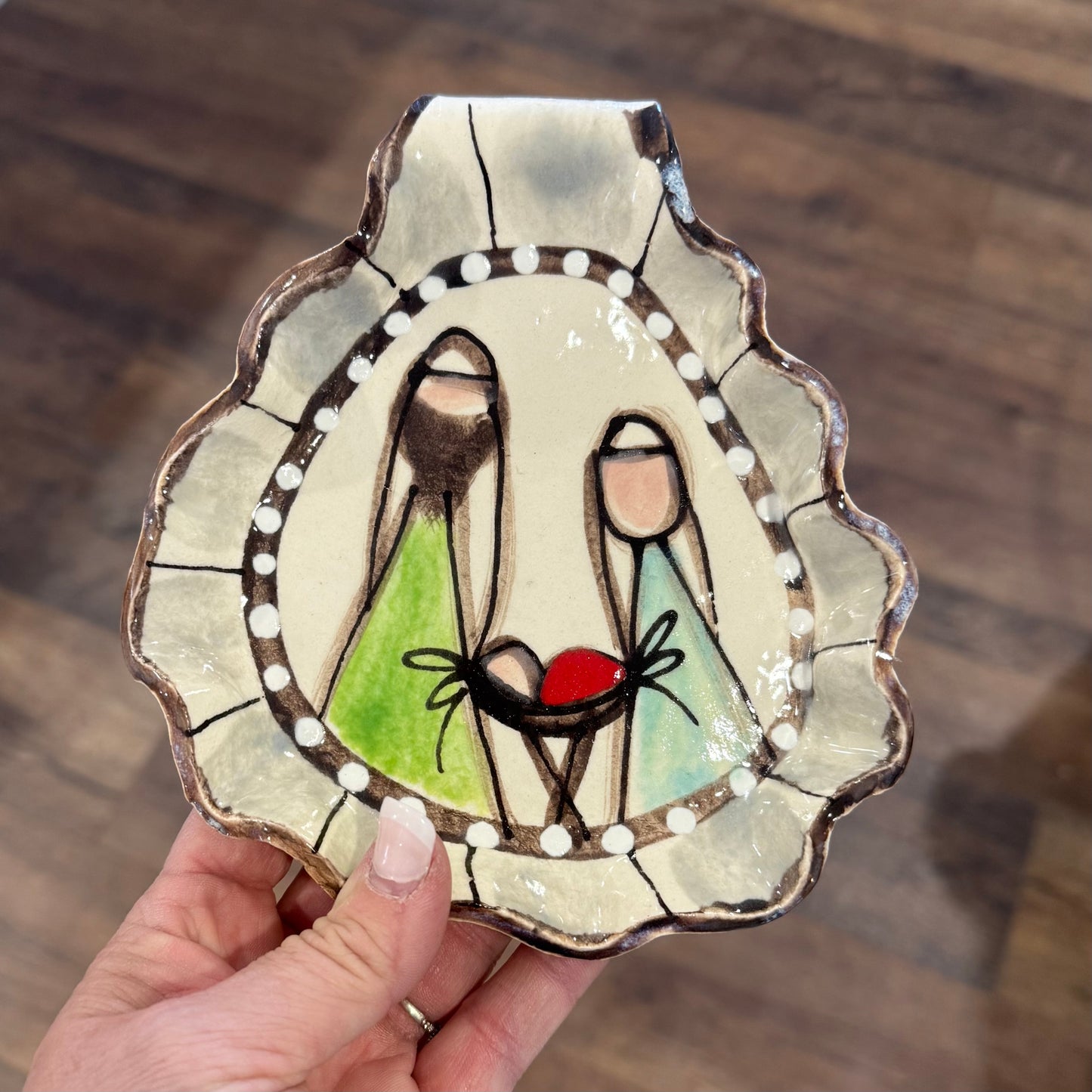 Ceramic Nativity Spoon Rest