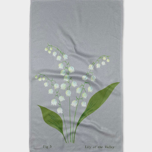 Geometry Dish Towel | May Lilly of the Valley