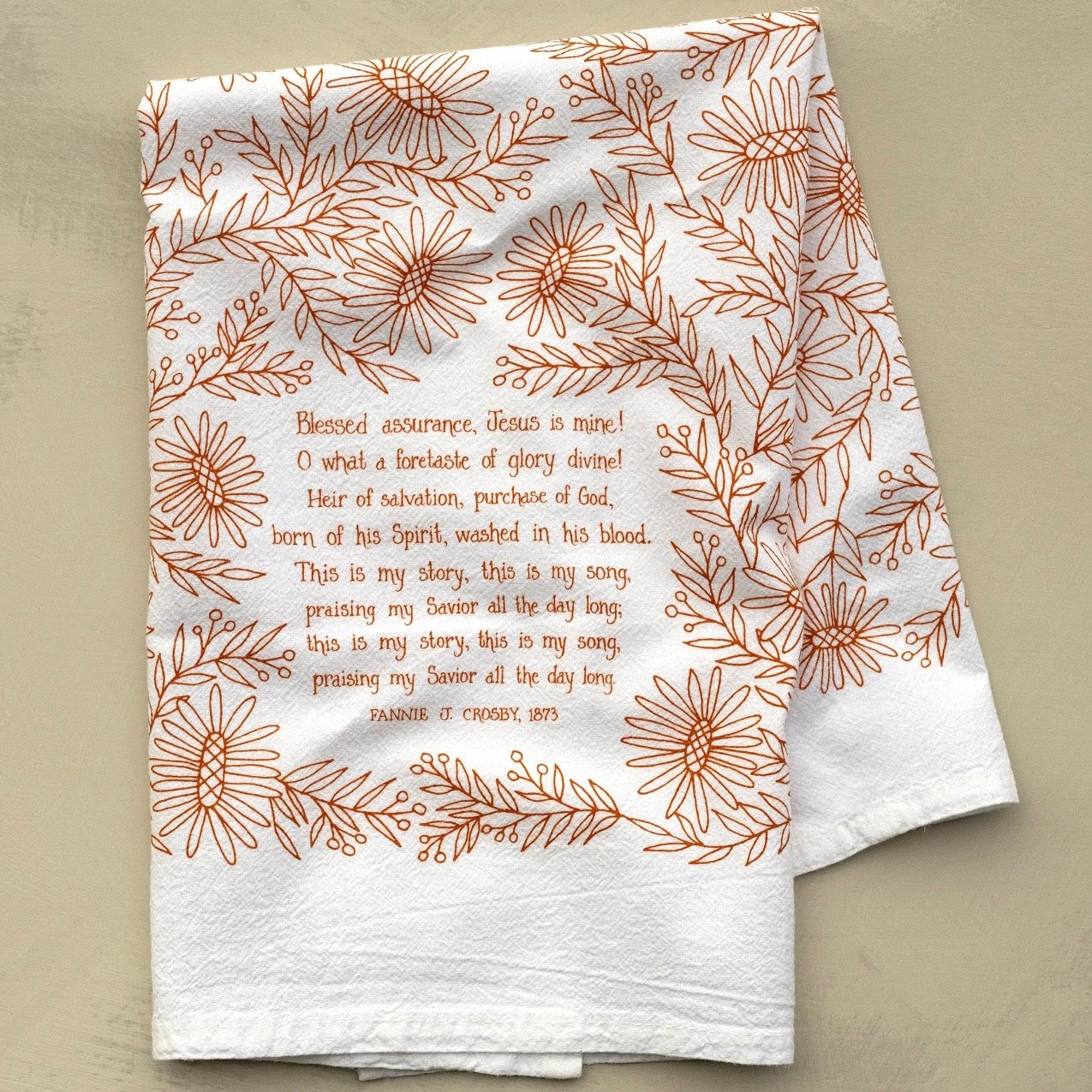 Hymn Tea Towel | Blessed Assurance