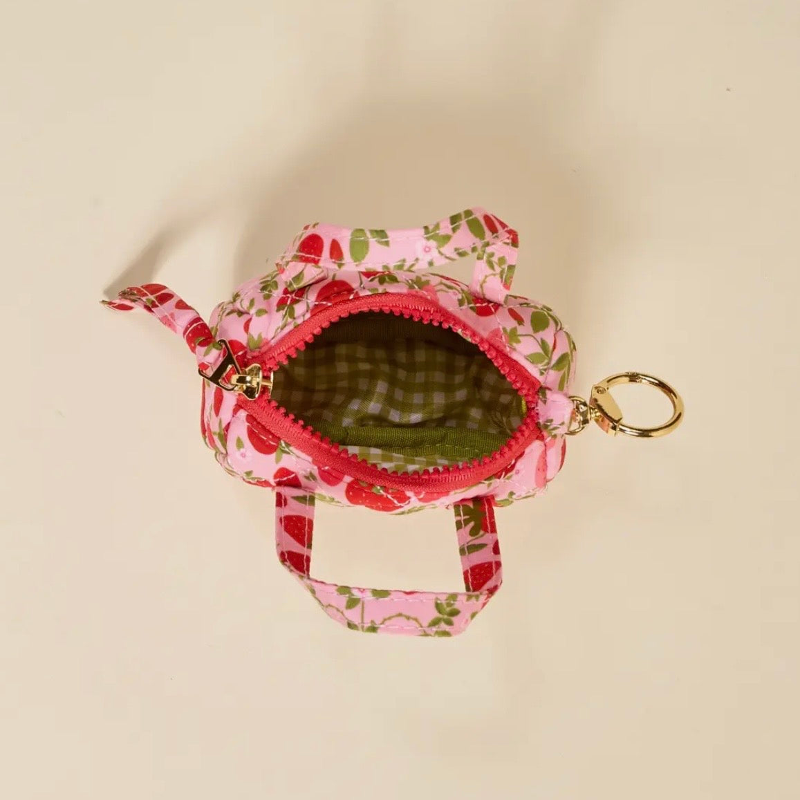 Itty Bitty Duffle Bag Charm | Strawberry Fields