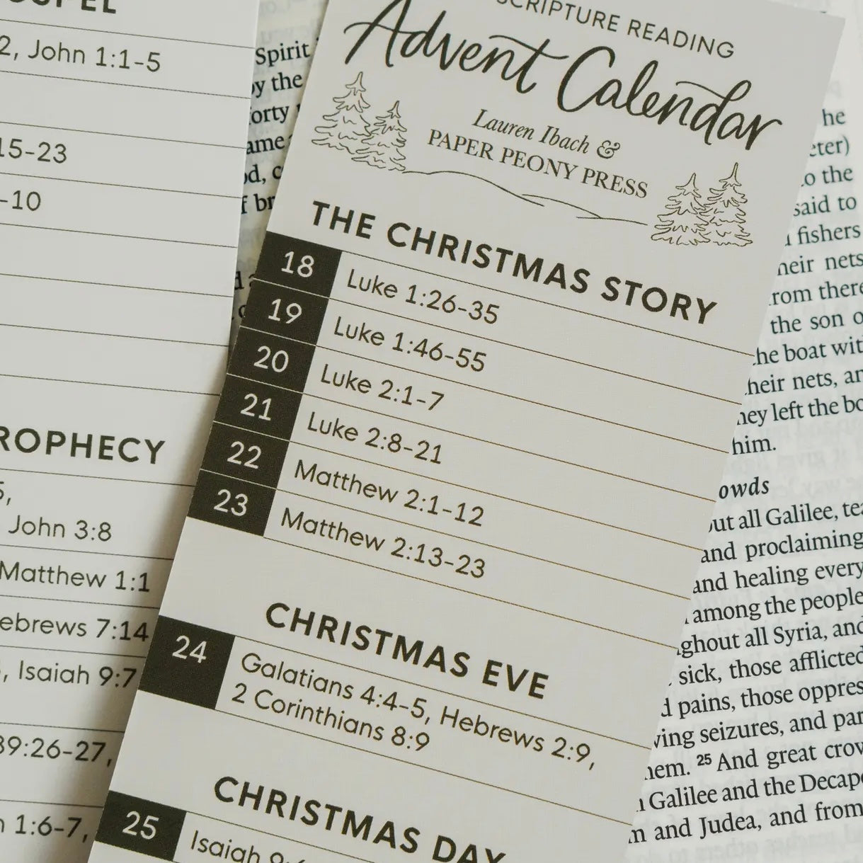 Bookmark | Scripture Reading Advent Calendar