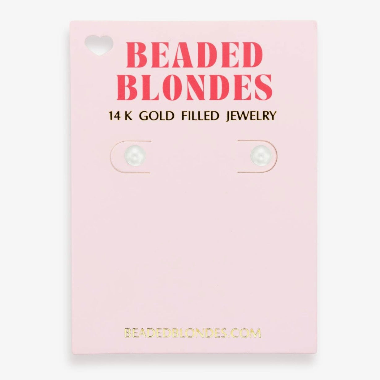 Beaded Blondes | 5MM Pearl Stud Earrings