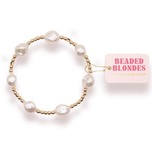 Beaded Blondes | Sadie Pearl Bracelet