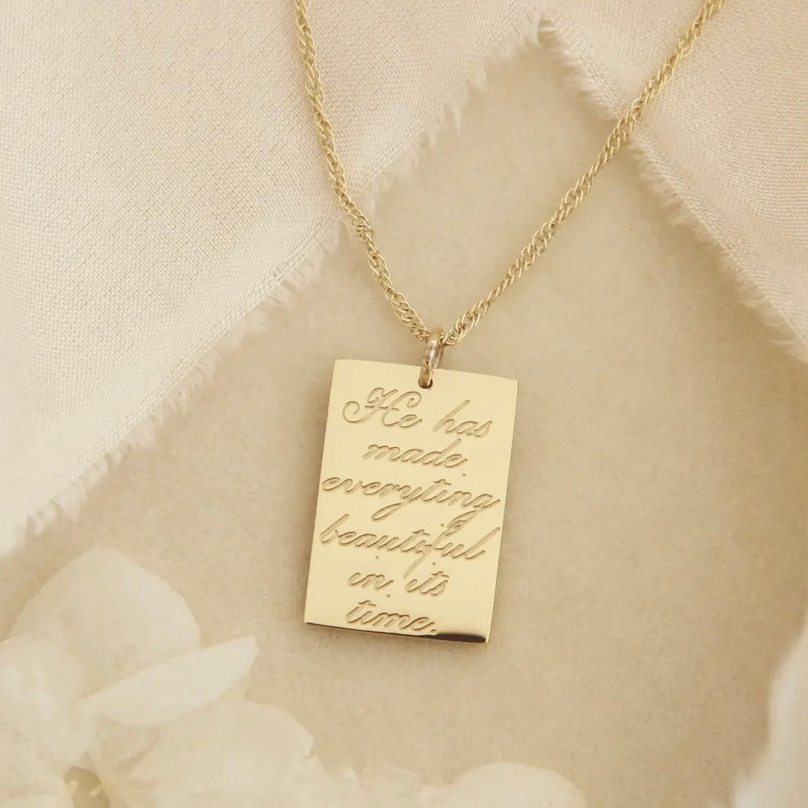 LoveStory Necklace | He Has Made Everything Beautiful Ecclesiastes 3:11