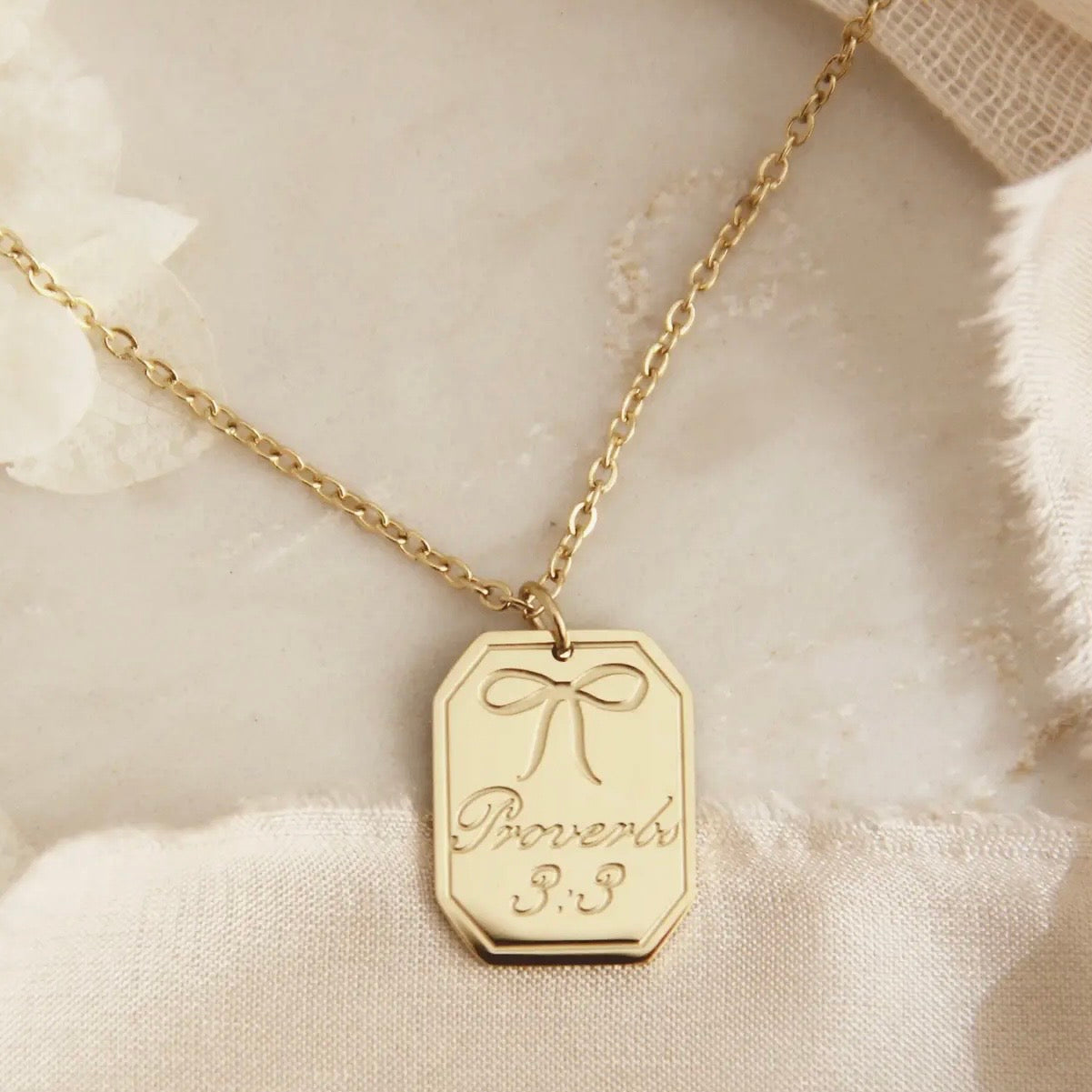 LoveStory Necklace | Steadfast Love Faithfulness Proverbs 3:3