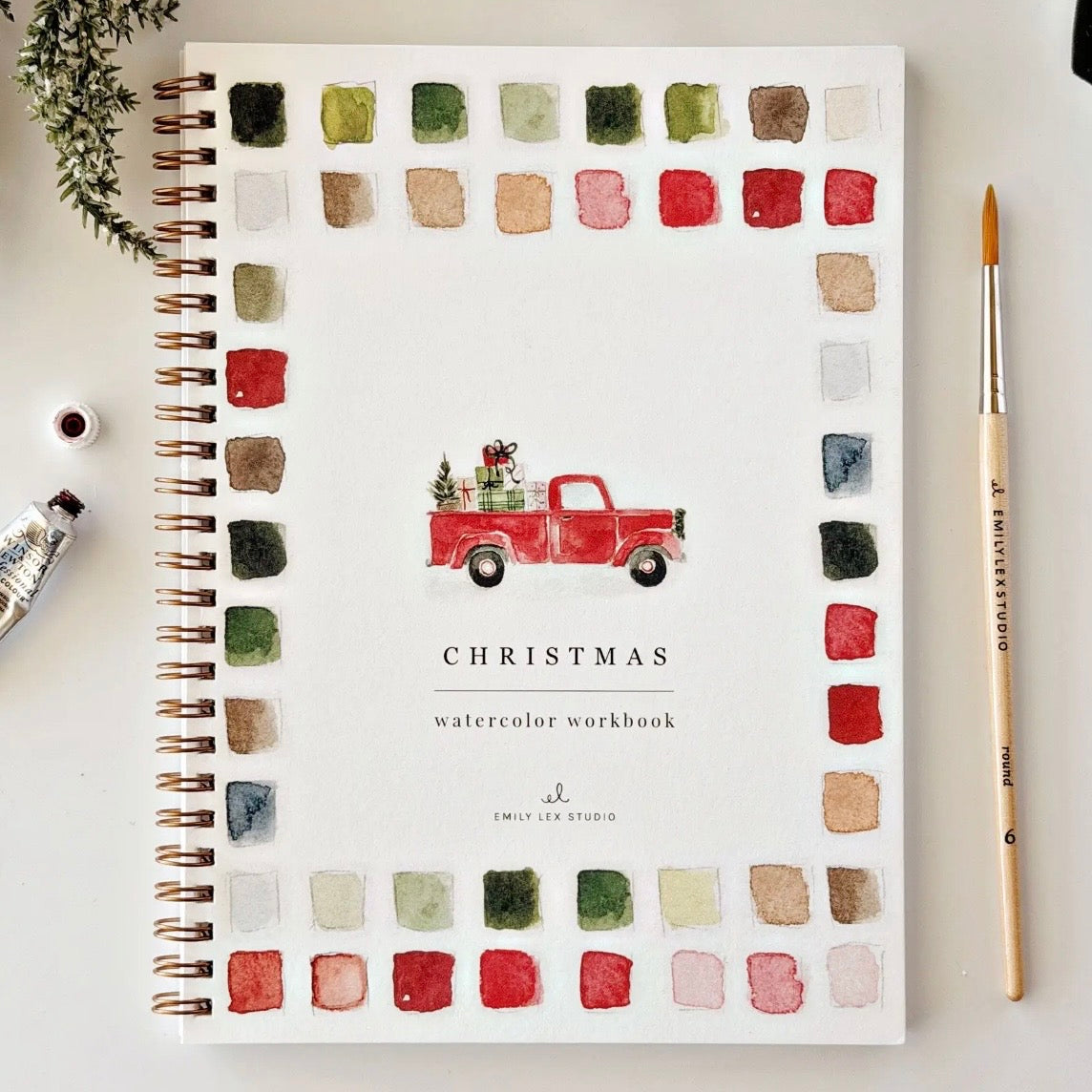 Watercolor Workbook | Classic Christmas
