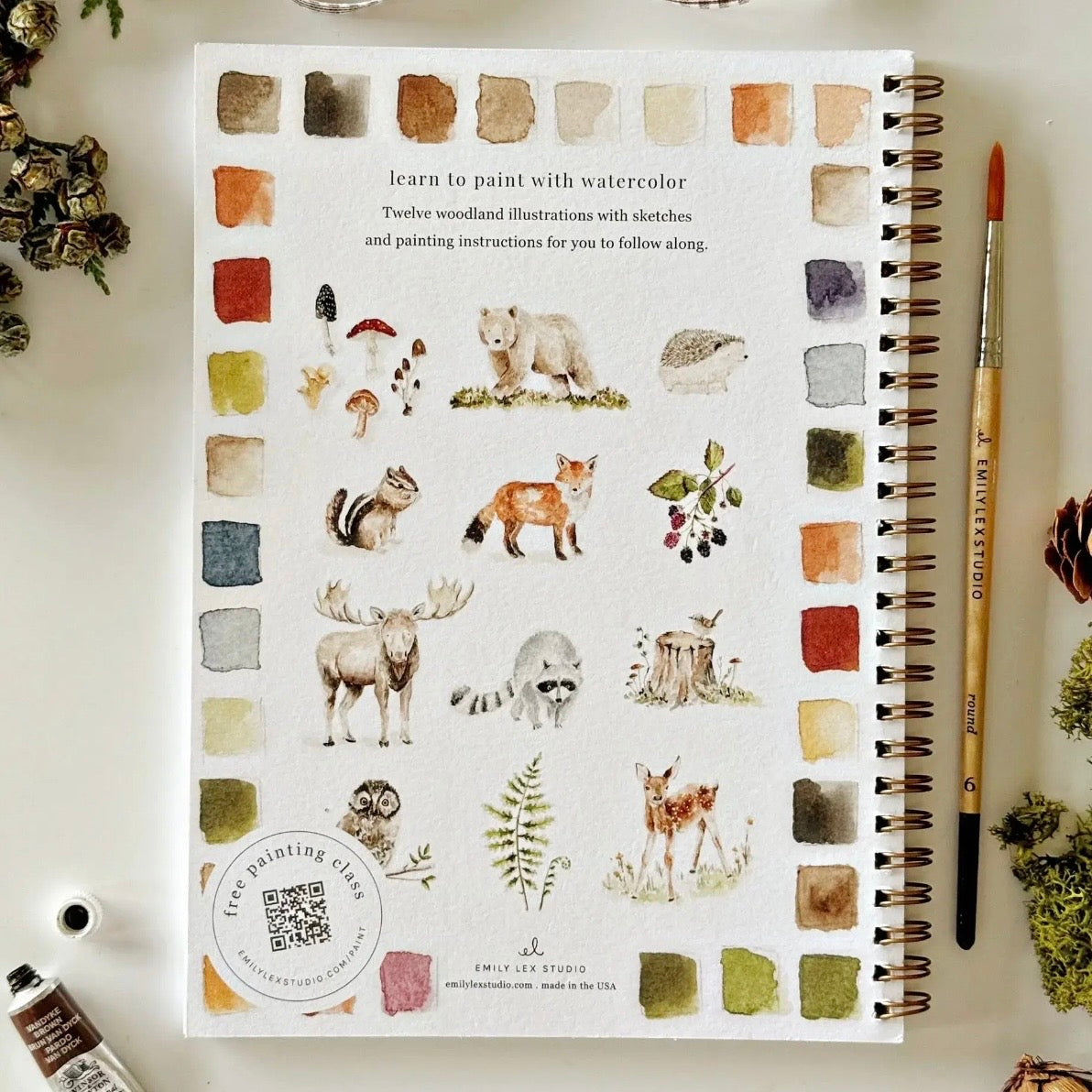 Watercolor Workbook | Woodland