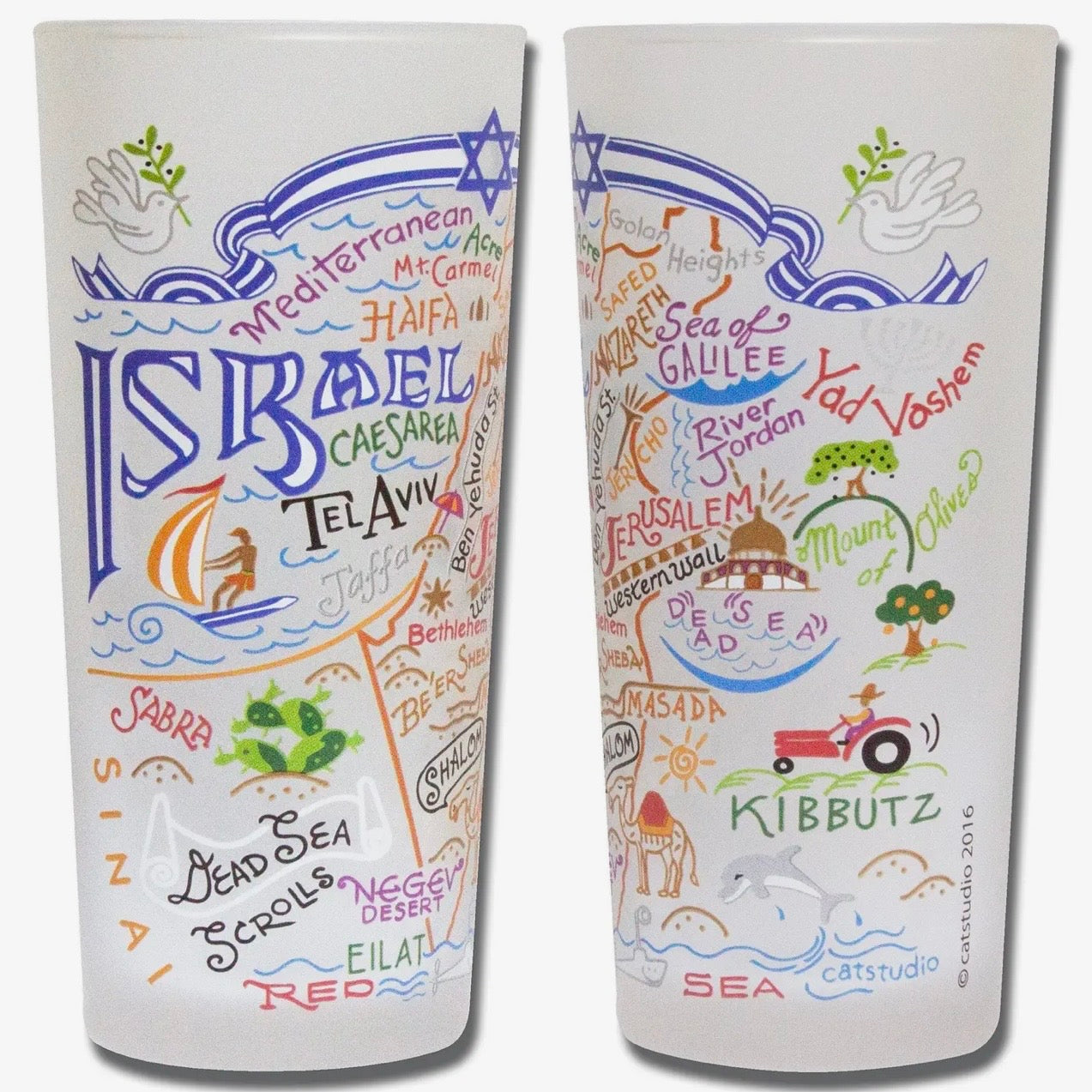 Israel Drinking Glass