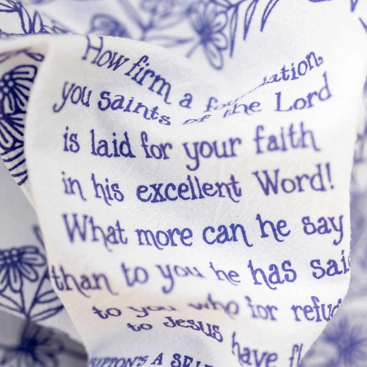 Hymn Tea Towel | How Firm A Foundation
