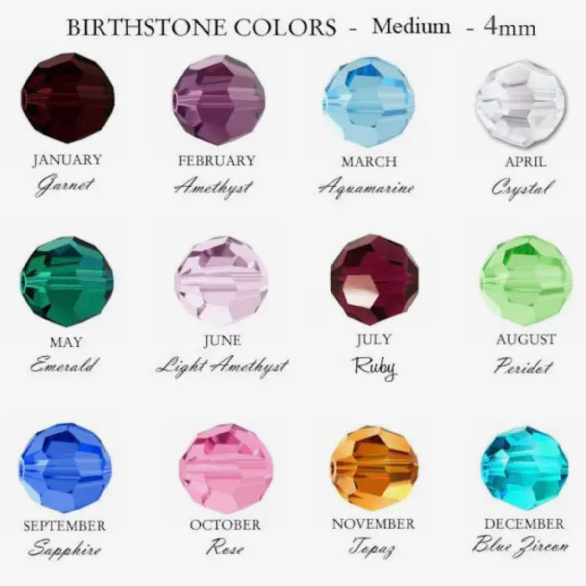 Beaded Blondes Birthstone Swarovski Bracelet | 
May