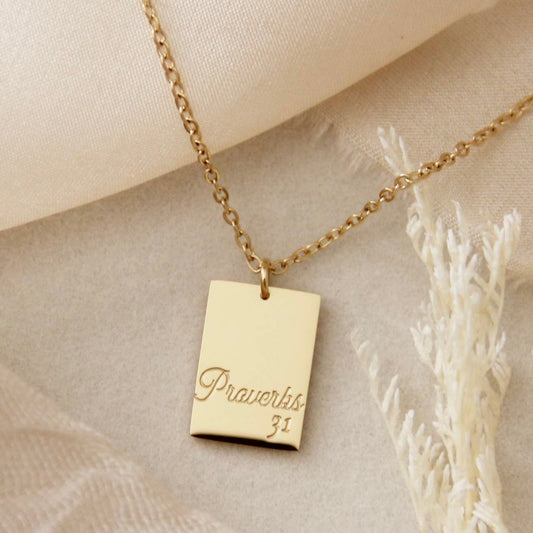 LoveStory Necklace | Proverbs 31 A Woman Who Fears the Lord