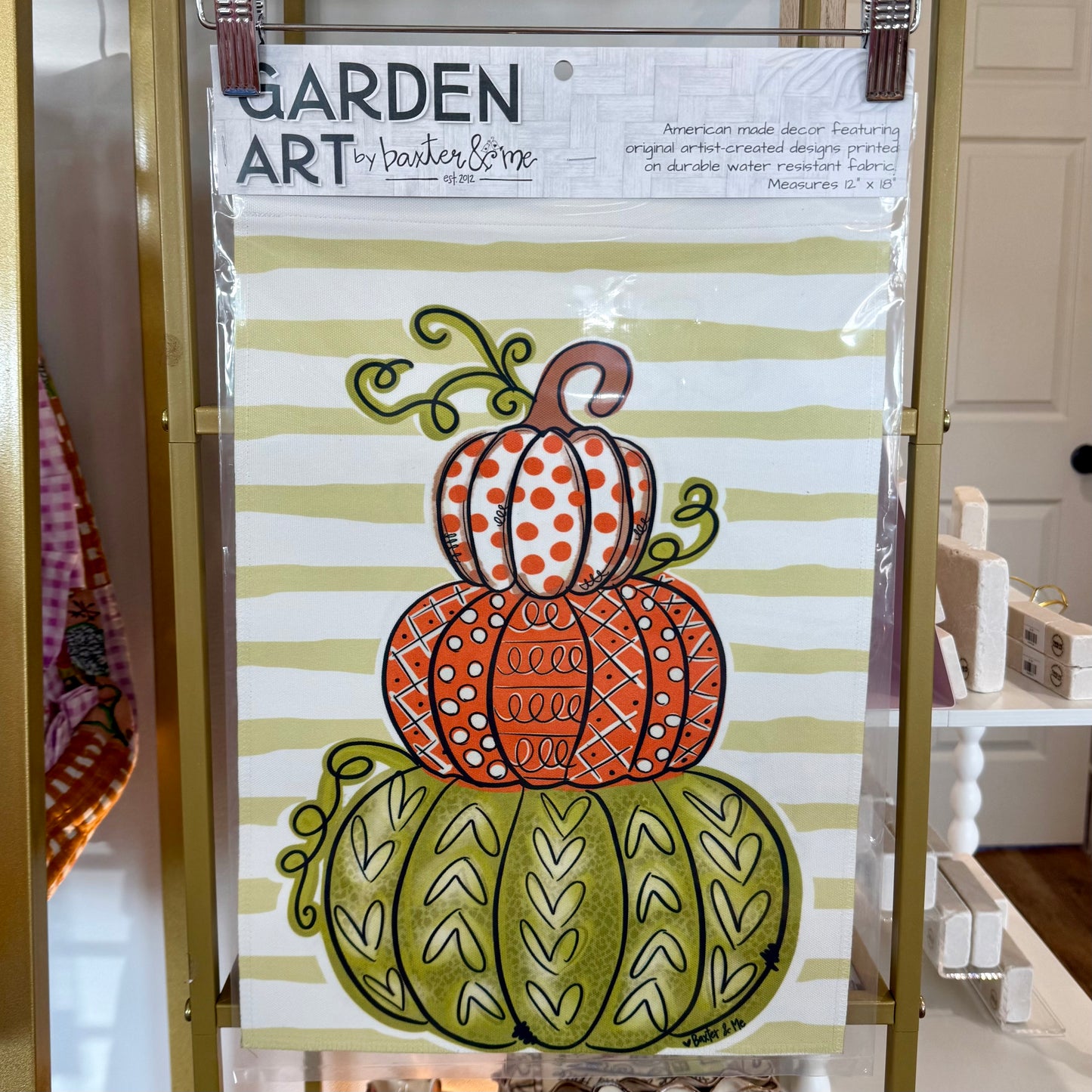 Garden Flag | Pumpkin Stack