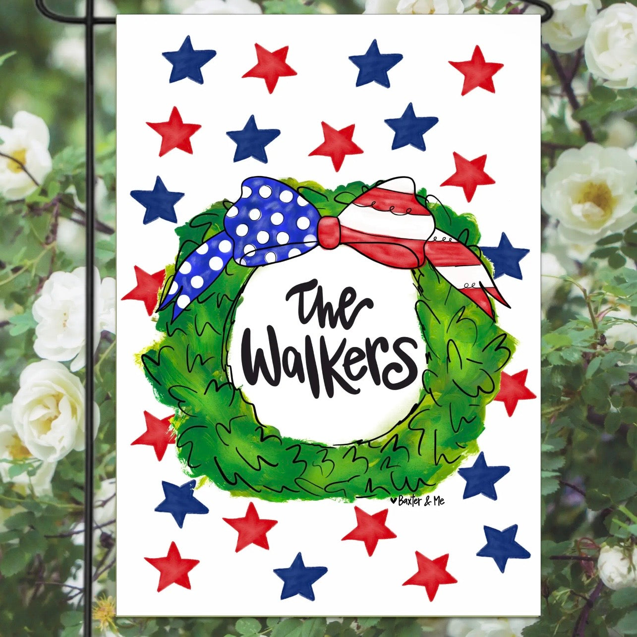 Personalized Garden Flag | USA