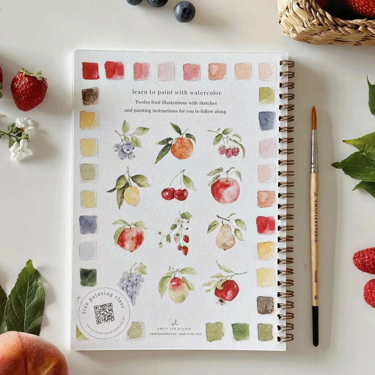 Watercolor Workbook | Fruit