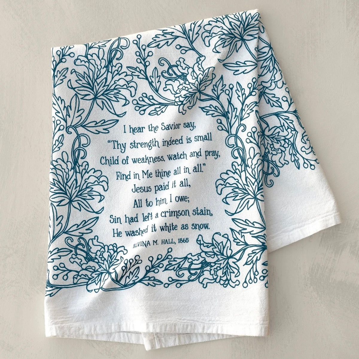 Hymn Tea Towel | Jesus Paid It All
