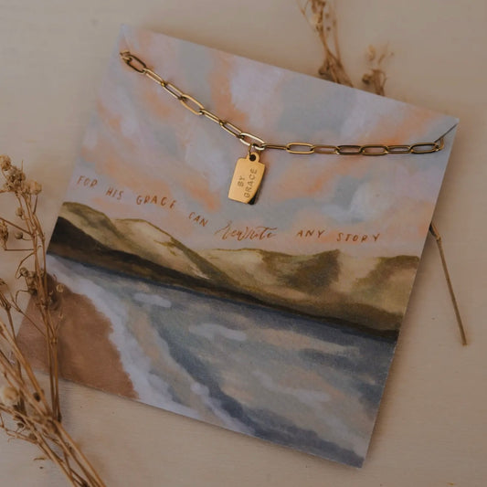 Mini Tag Necklace | By Grace