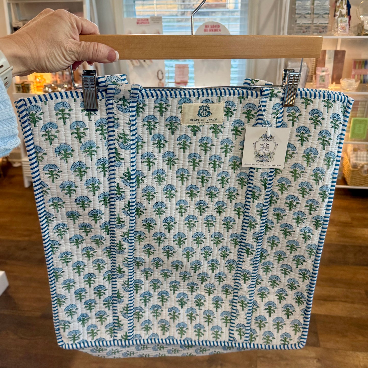 Heart of Grace Carolina Quilted Tote