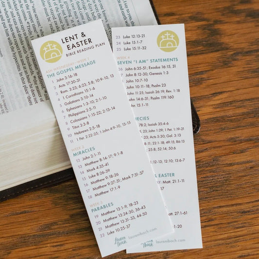 Bookmark | Lent and Easter Bible Reading Plan