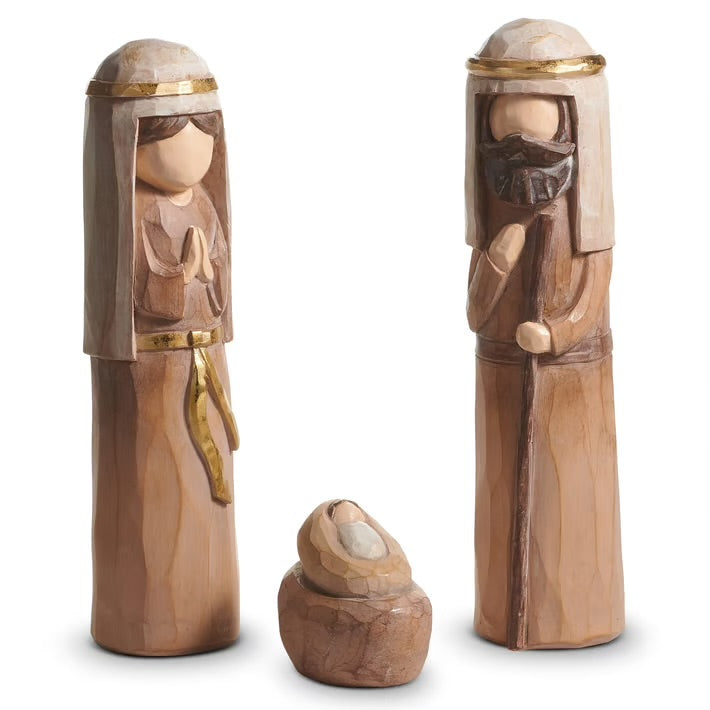 Wooden Holy Family