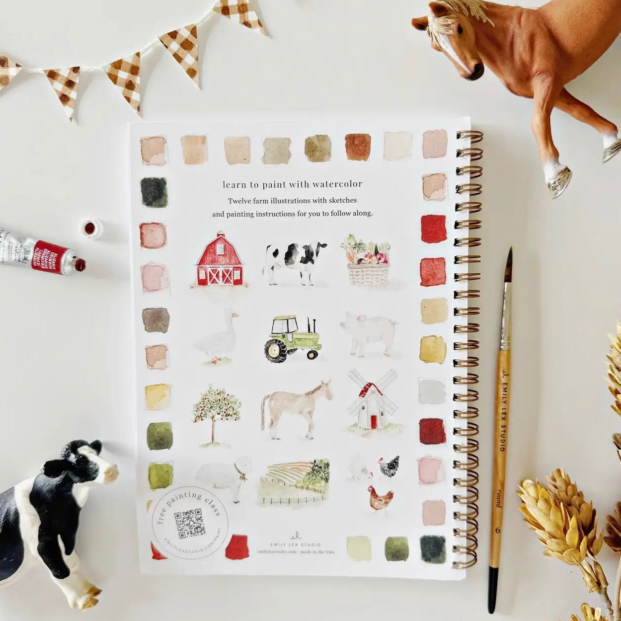 Watercolor Workbook | Farm