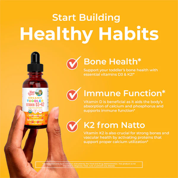 Mary Ruth’s Toddler Vitamin D3+K2 Liquid Drops