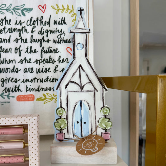 Acrylic Light-Up Church