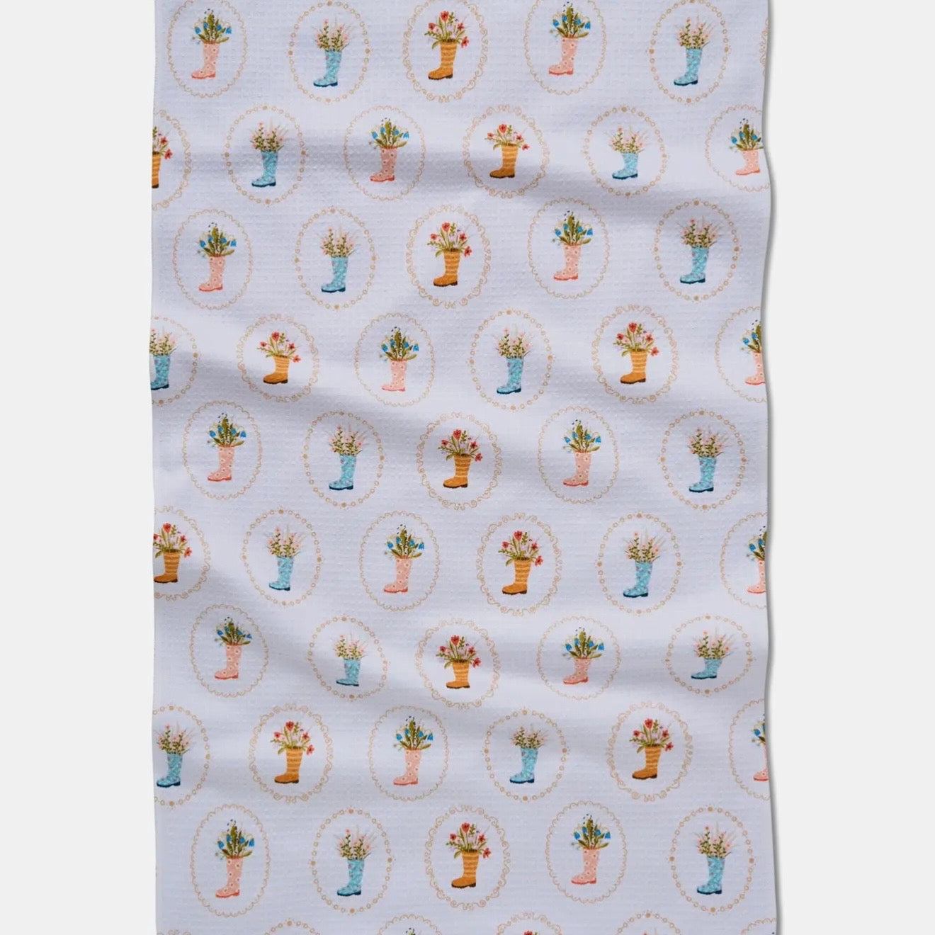 Geometry Dish Towel | Rainboots In Bloom