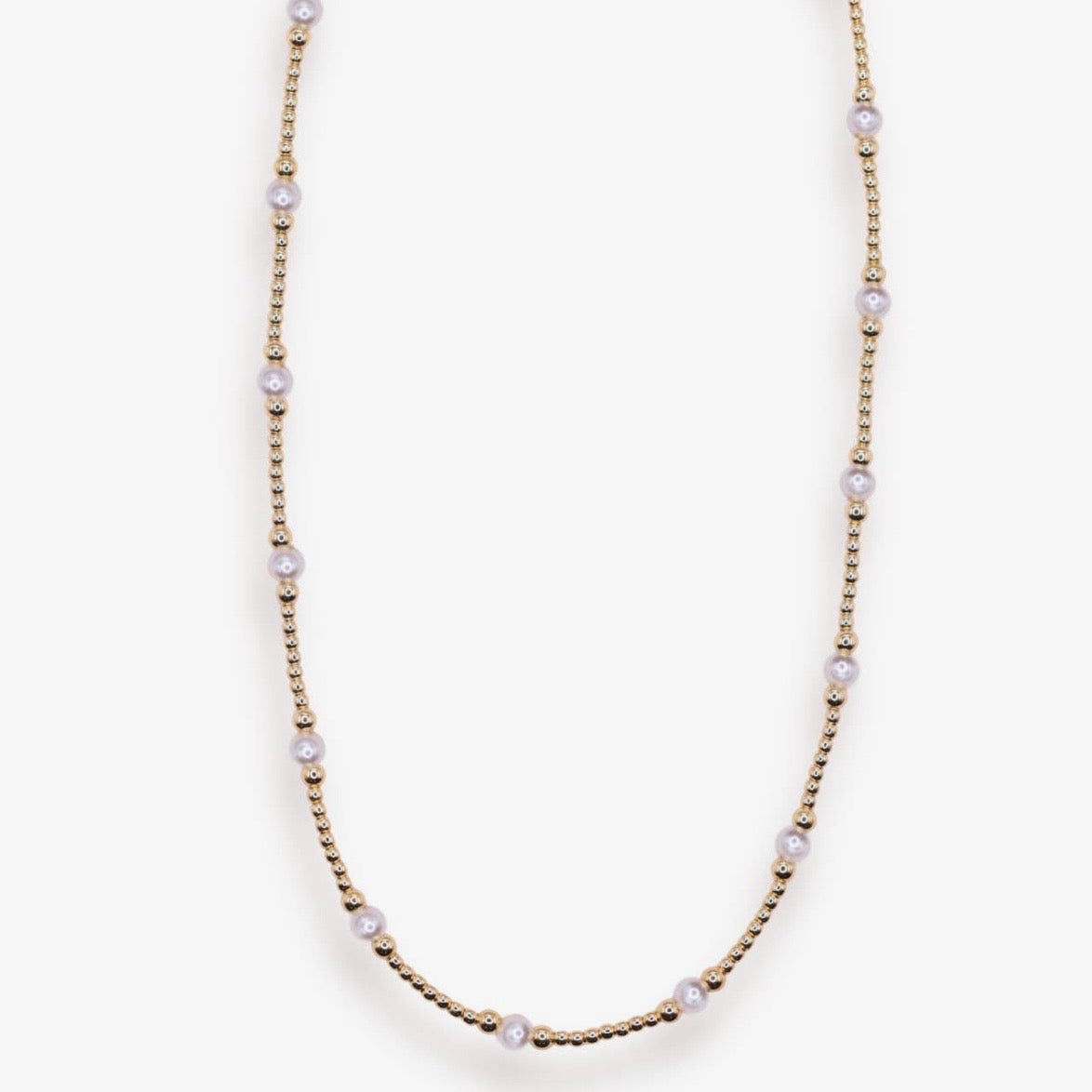 Beaded Blondes | Dainty Sutton Pearl Necklace | 16”