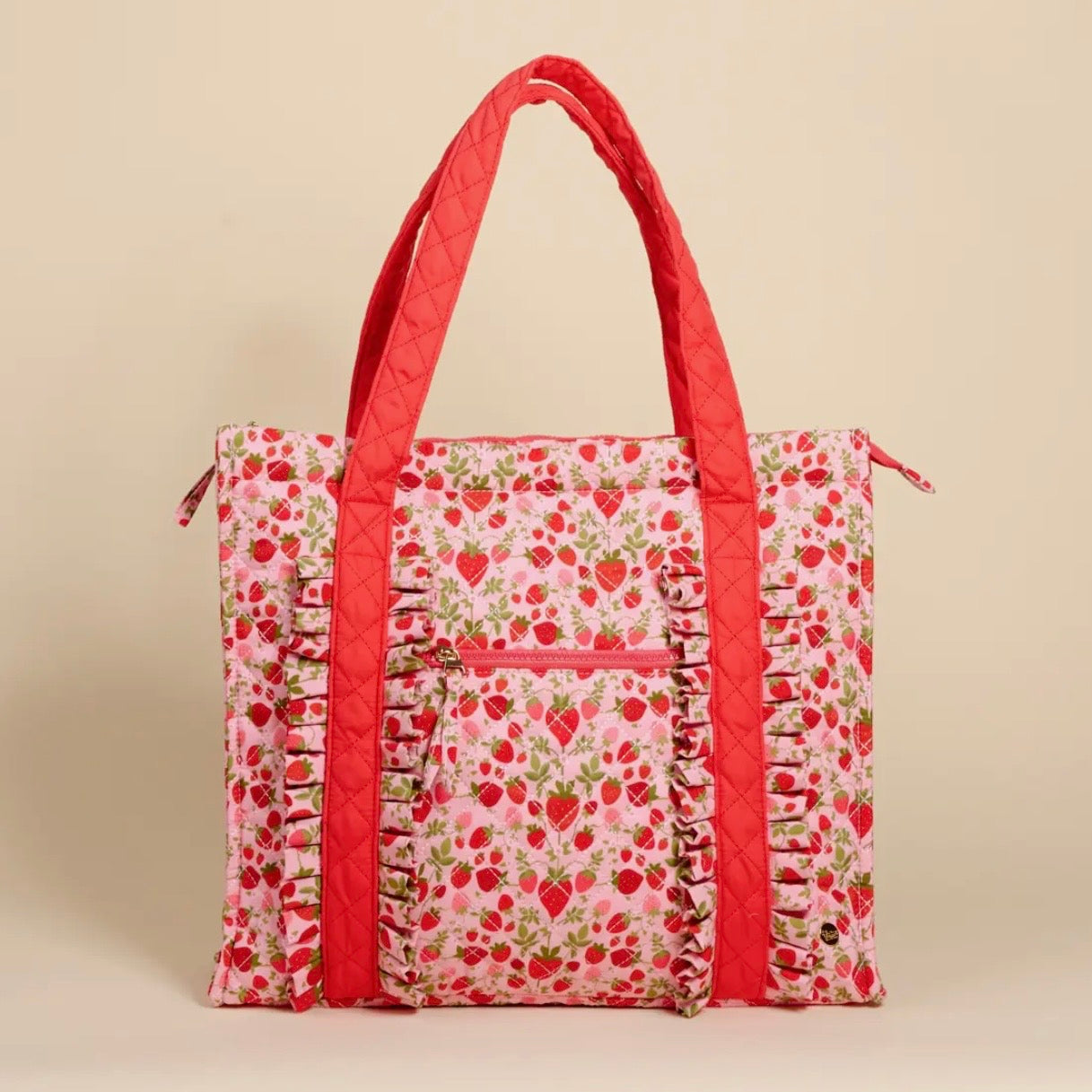 The Everyday Quilted Tote Bag | Strawberry Fields