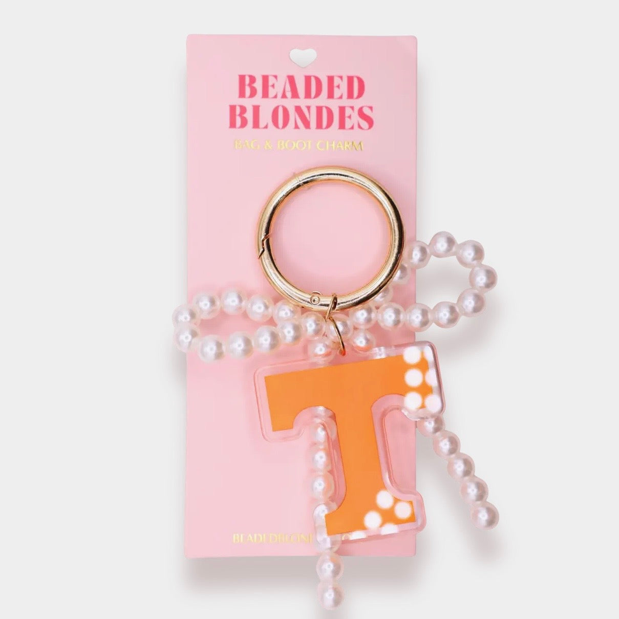 Beaded Blondes Boot & Bag Charm | University of Tennessee
