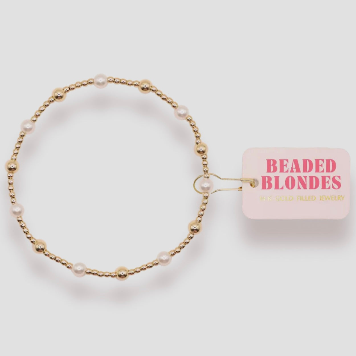 Bracelet - June Pearl + Gold | 6.75 inch