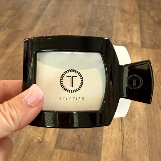 Teleties Square Flat Clip | Medium | Black