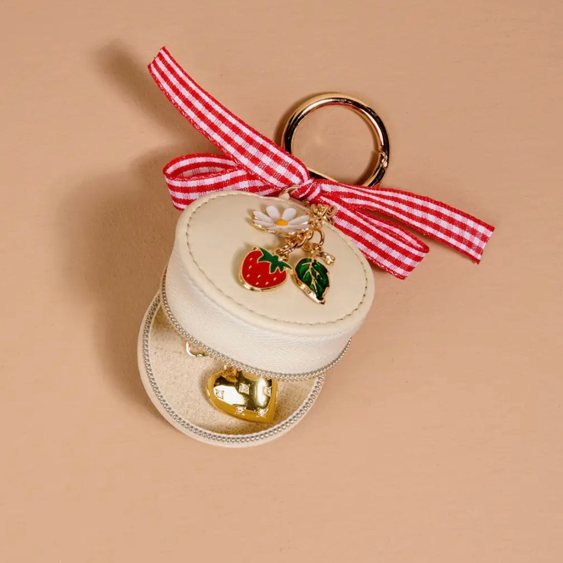 Travel Jewelry Case Bag Charm | Strawberry Shortcake