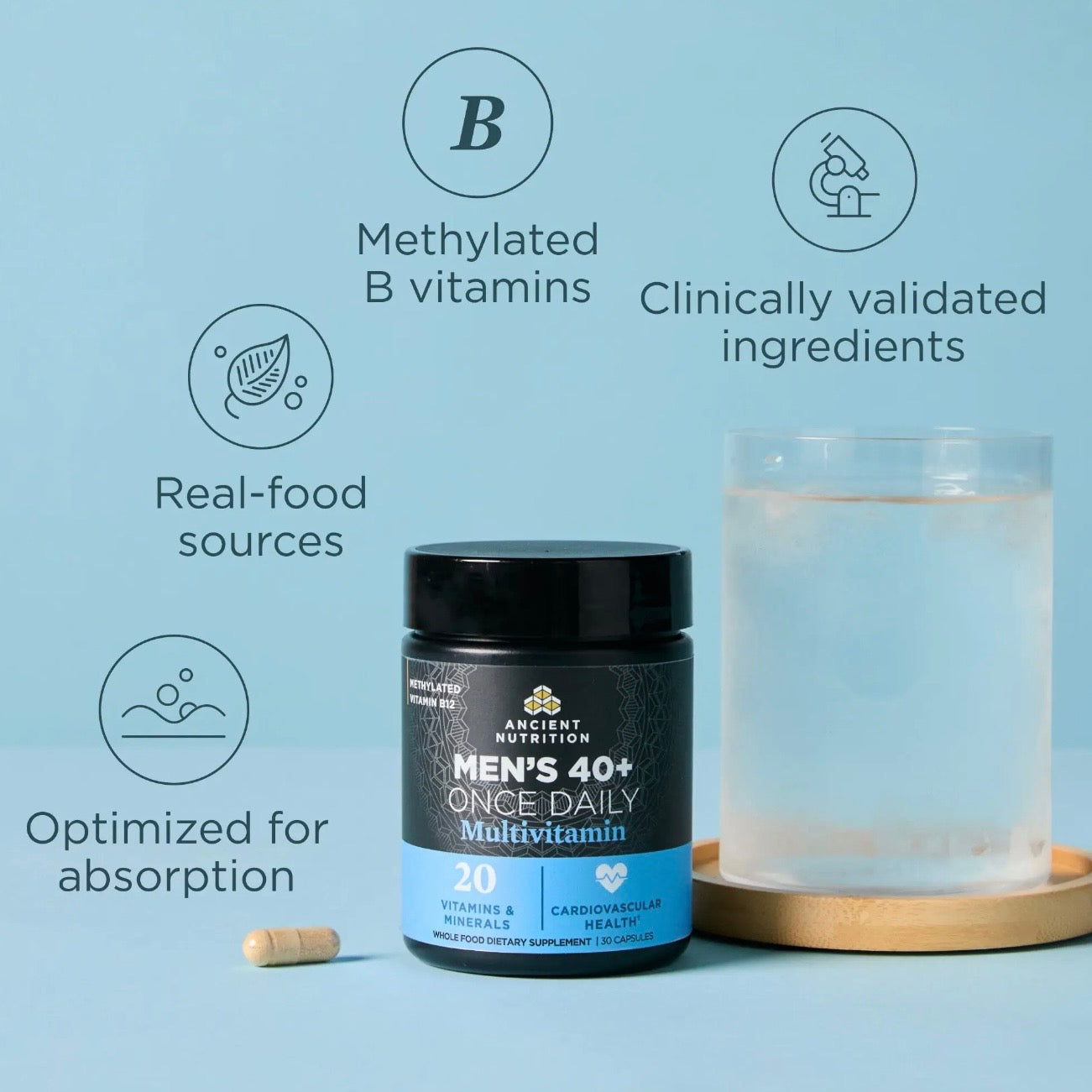 Ancient Multivitamin Men's 40+ Once Daily | 30
Capsules