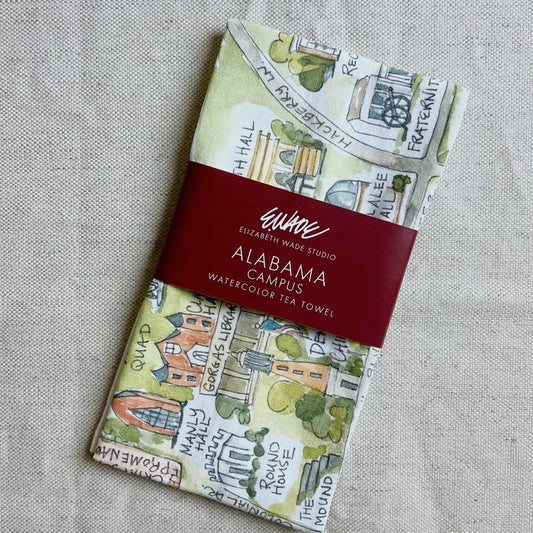 Elizabeth Wade Tea Towel - Alabama Campus