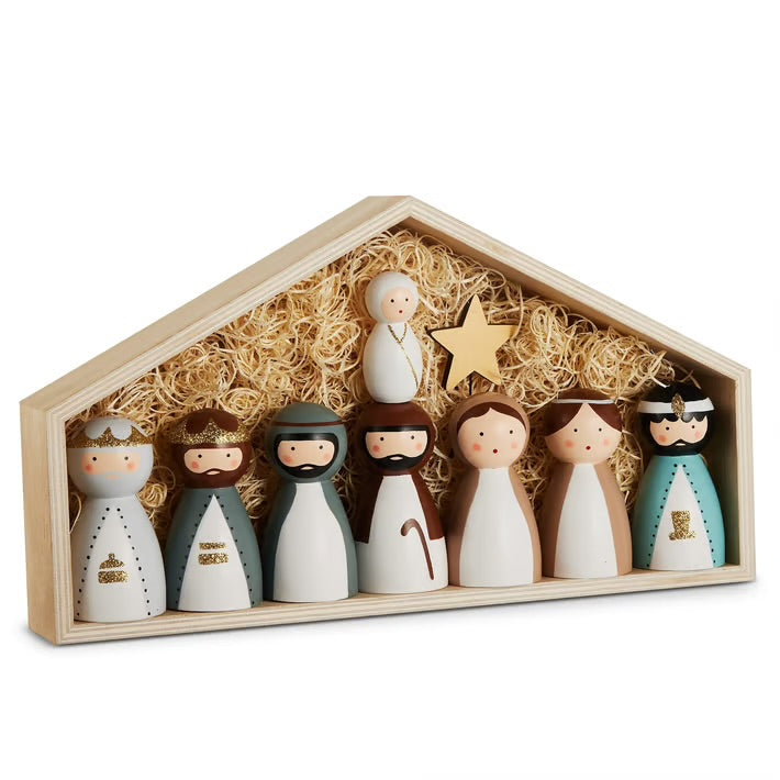 Wooden Nativity Set