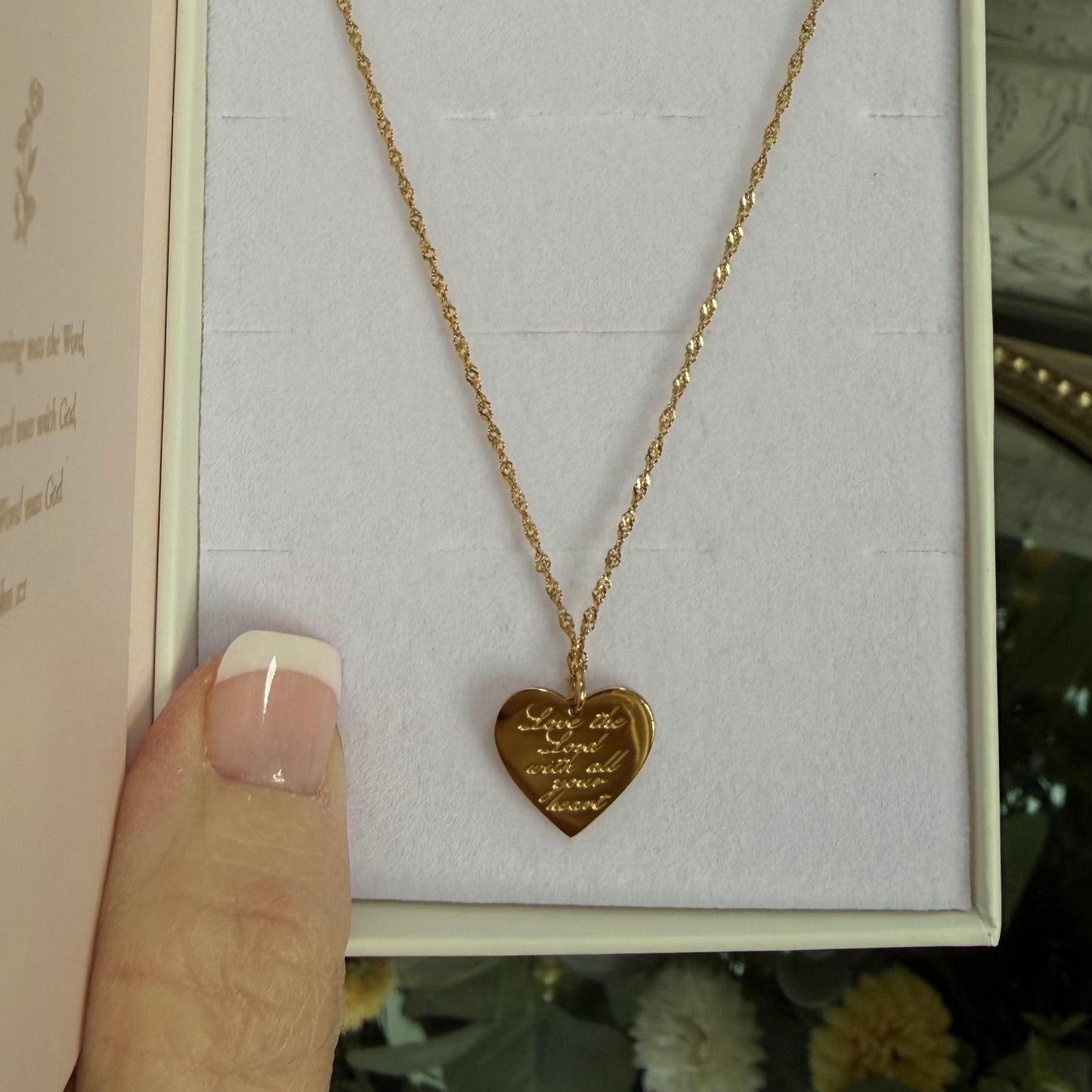 LoveStory Necklace | Love the Lord Your God Deuteronomy 6:4-9
