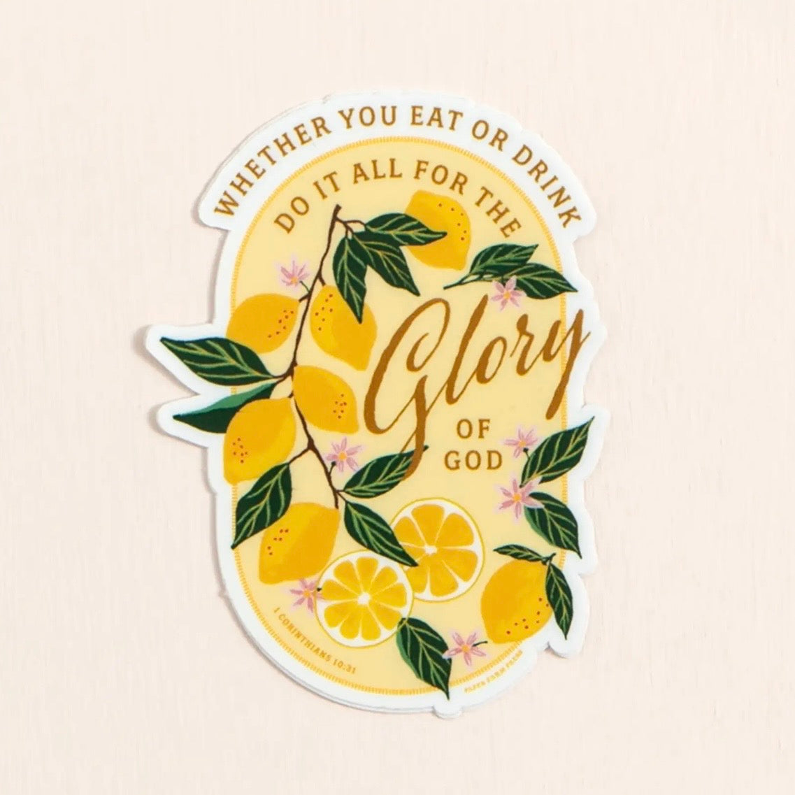 Glory To God Sticker