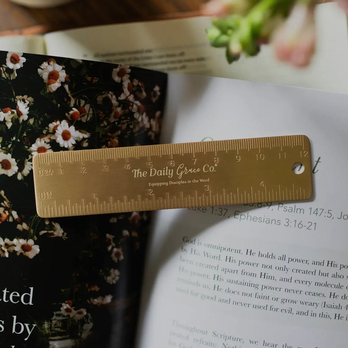 Brass Ruler Bookmark | Find Peace