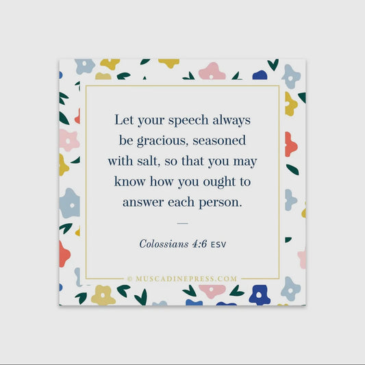 Scripture Static Cling - Salty Speech