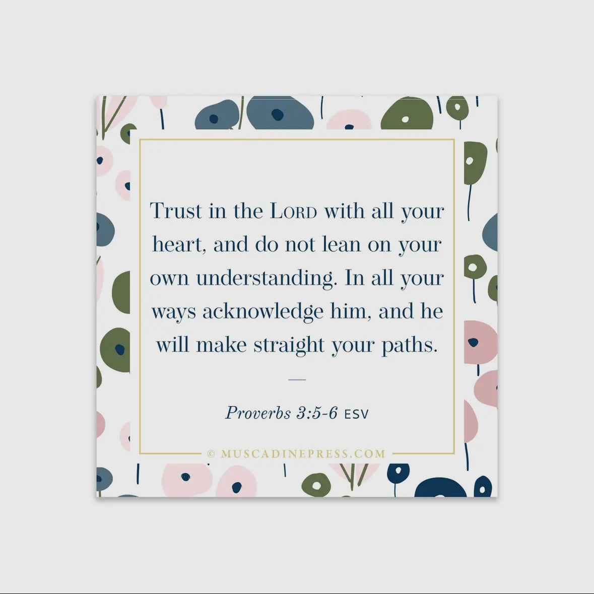 Scripture Static Cling - Trust in the Lord