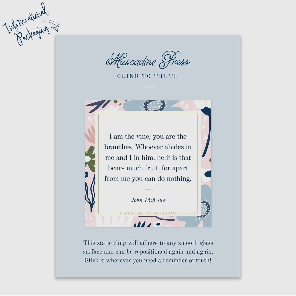 Scripture Static Cling - All Things Work Together