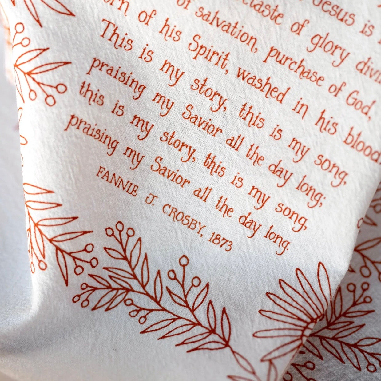 Hymn Tea Towel | Blessed Assurance