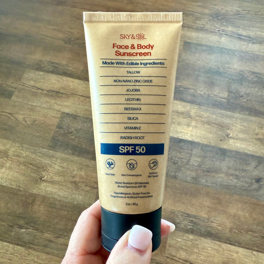 Sky and Sol Face and Body Tallow Sunscreen | SPF 50