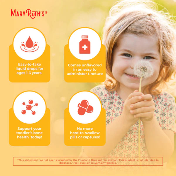Mary Ruth’s Toddler Vitamin D3+K2 Liquid Drops