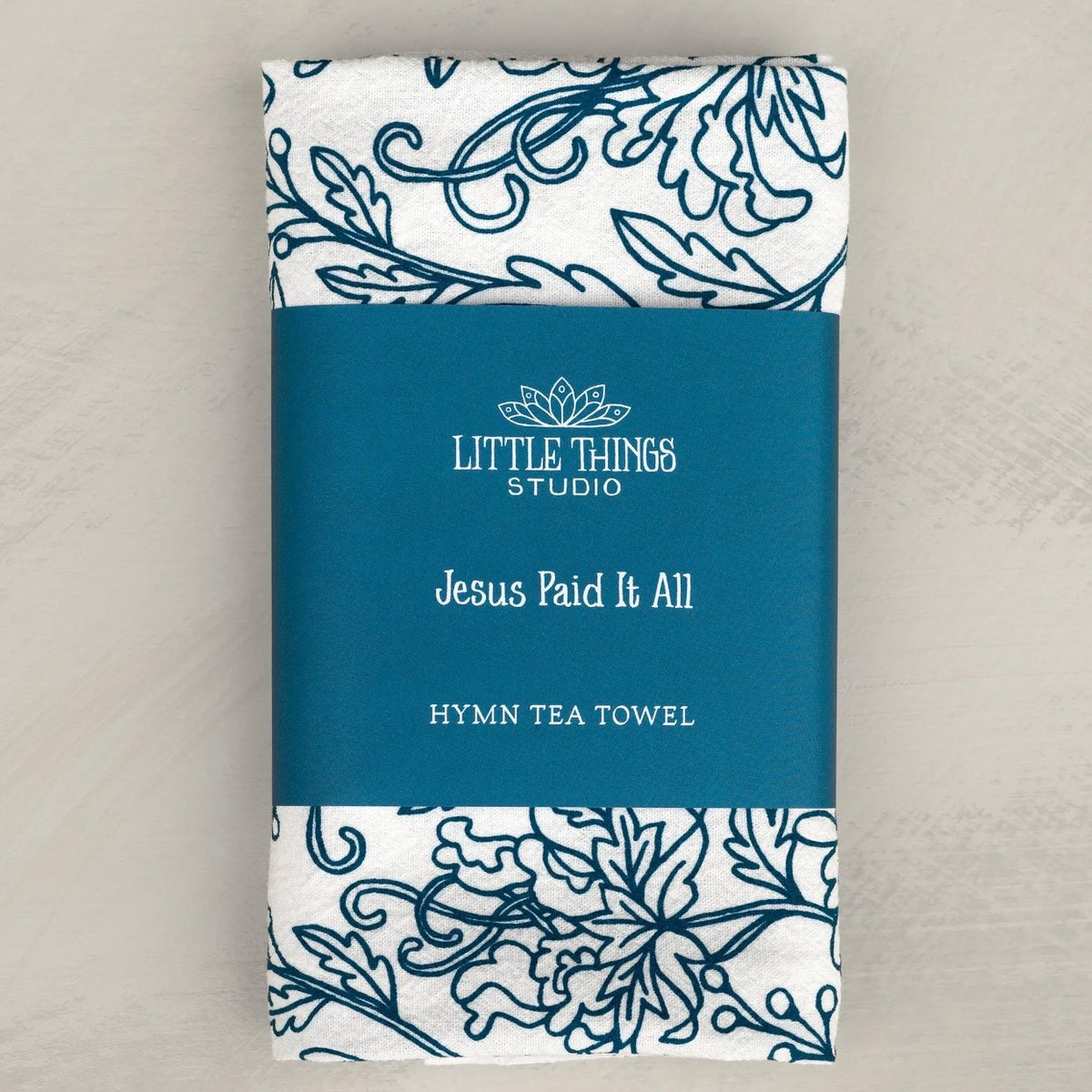 Hymn Tea Towel | Jesus Paid It All